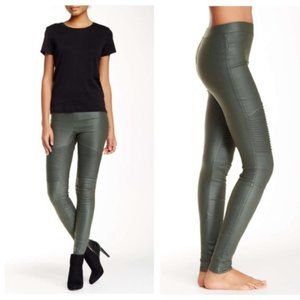 NWOT OOBER SWANK Coated High Waisted Moto Leggings